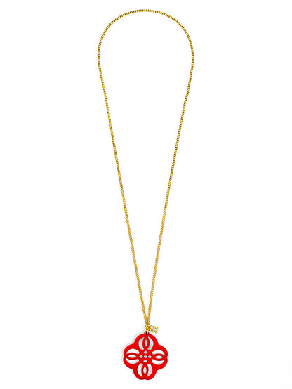 Mandala Pendant Long Necklace