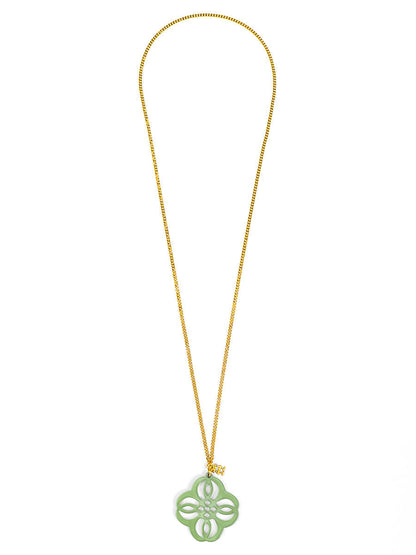 Mandala Pendant Long Necklace