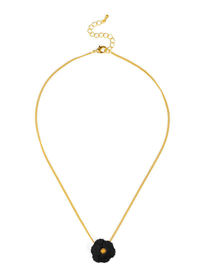 Amelia Flower Pendant Necklace