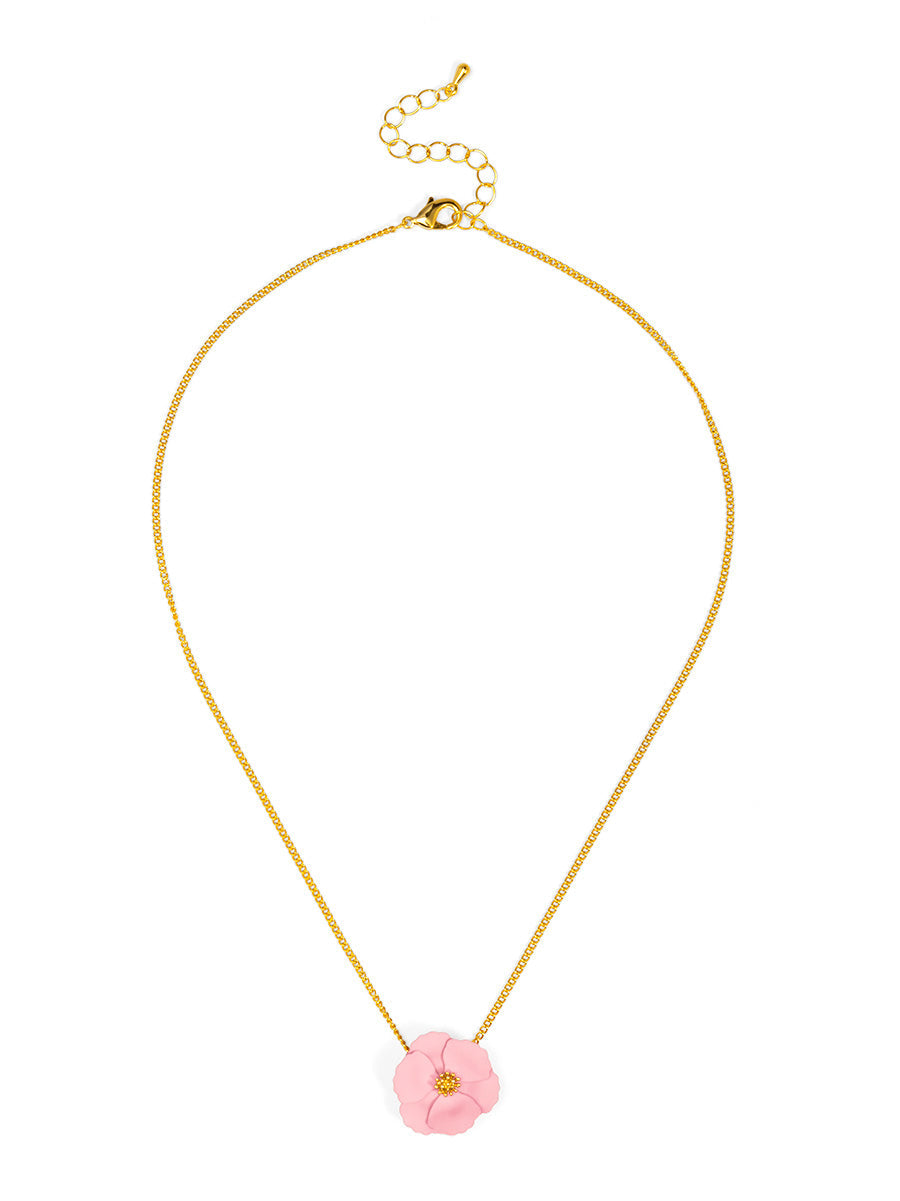 Amelia Flower Pendant Necklace