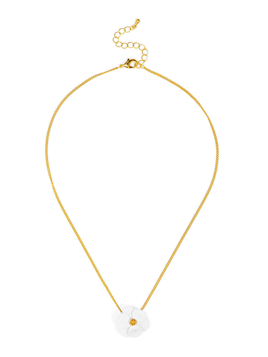 Amelia Flower Pendant Necklace