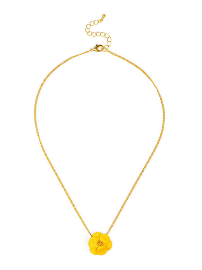 Amelia Flower Pendant Necklace