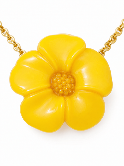 Amelia Flower Pendant Necklace