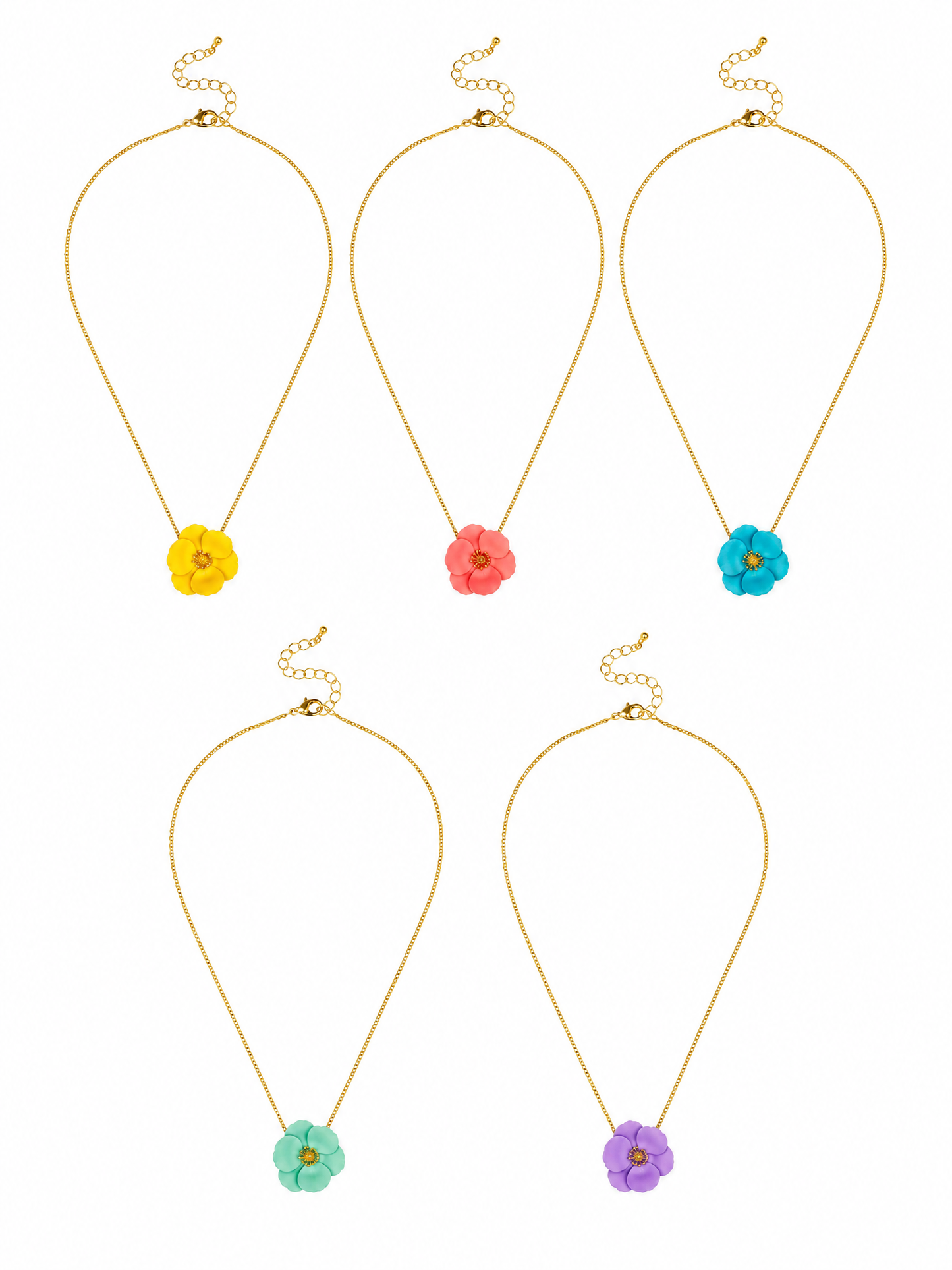 Amelia Flower Pendant Necklace