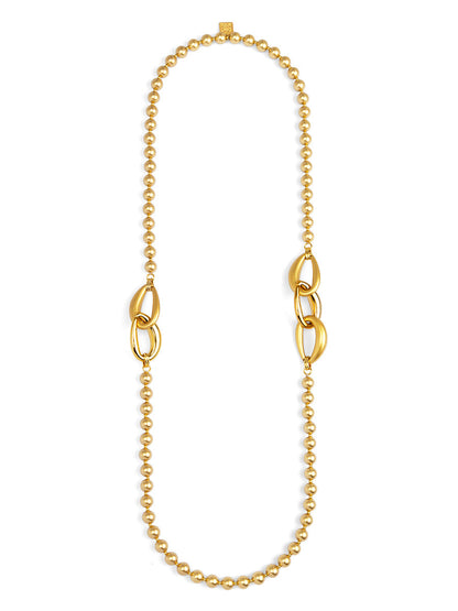 Ines Bead & Link Long Necklace