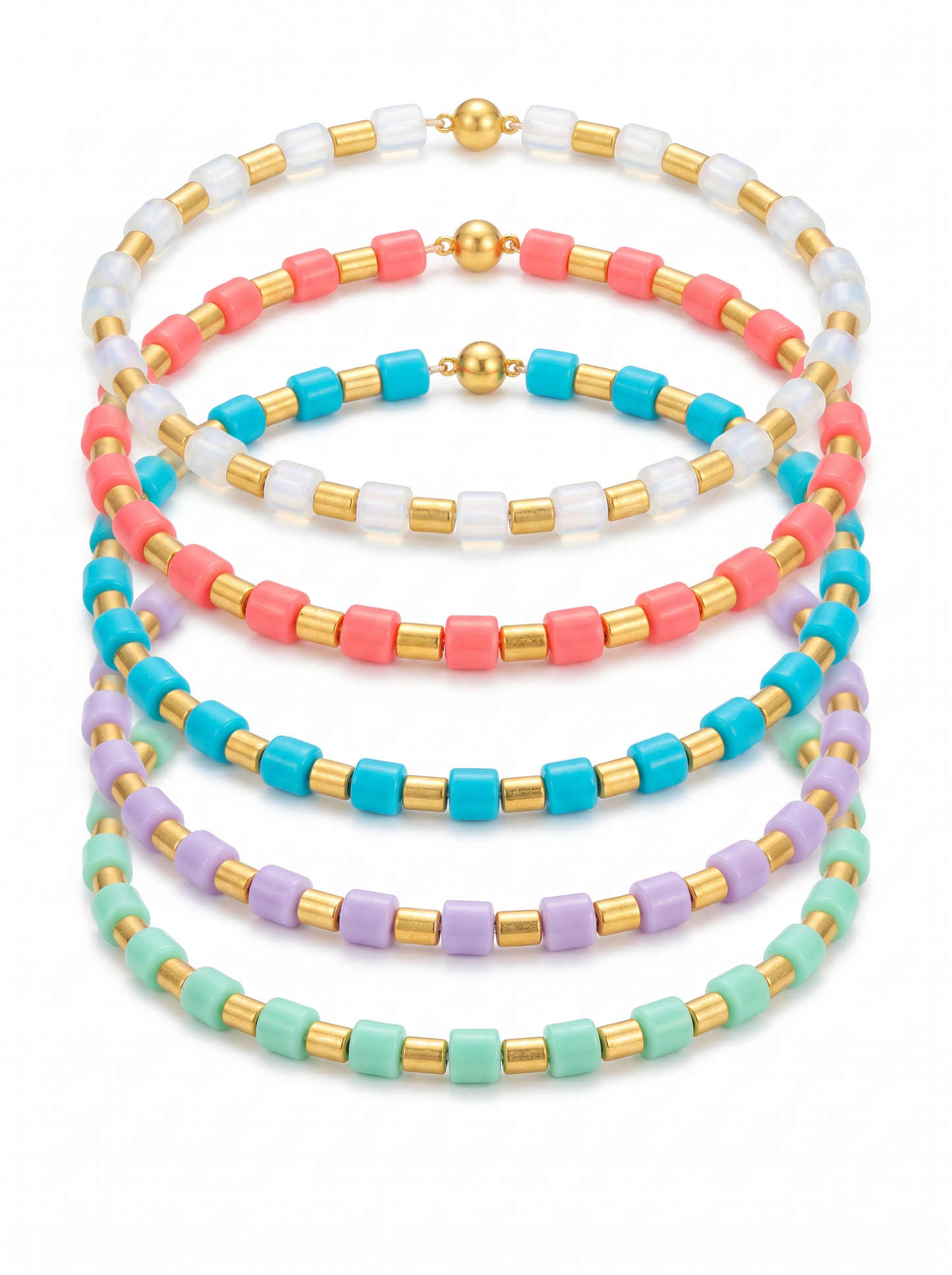 Glow Beads Magnet Necklace