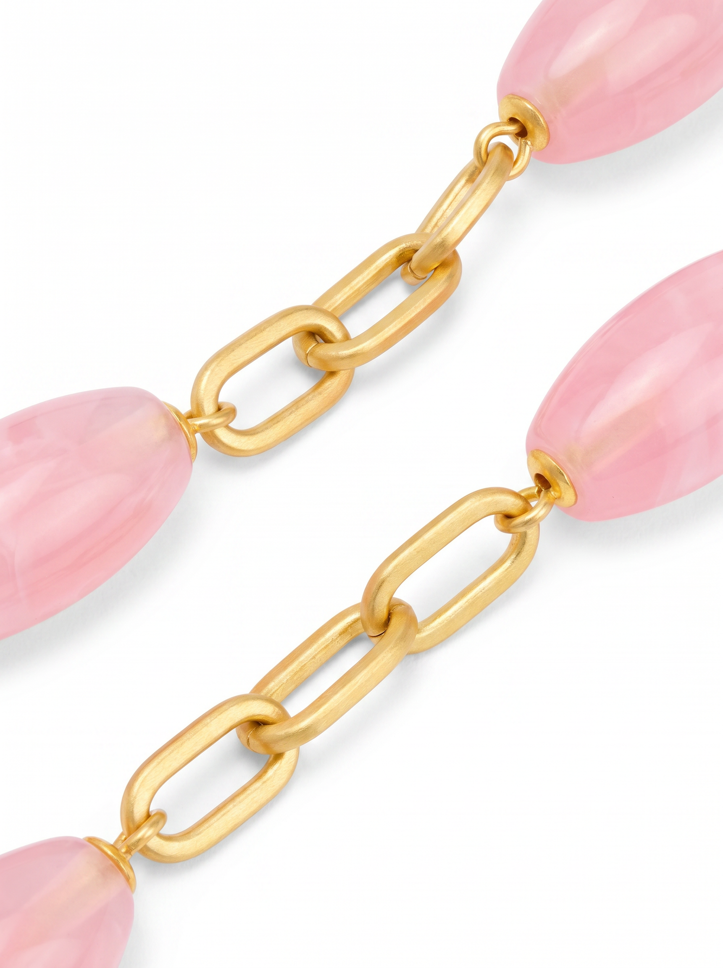 Glossy Resin Long Necklace