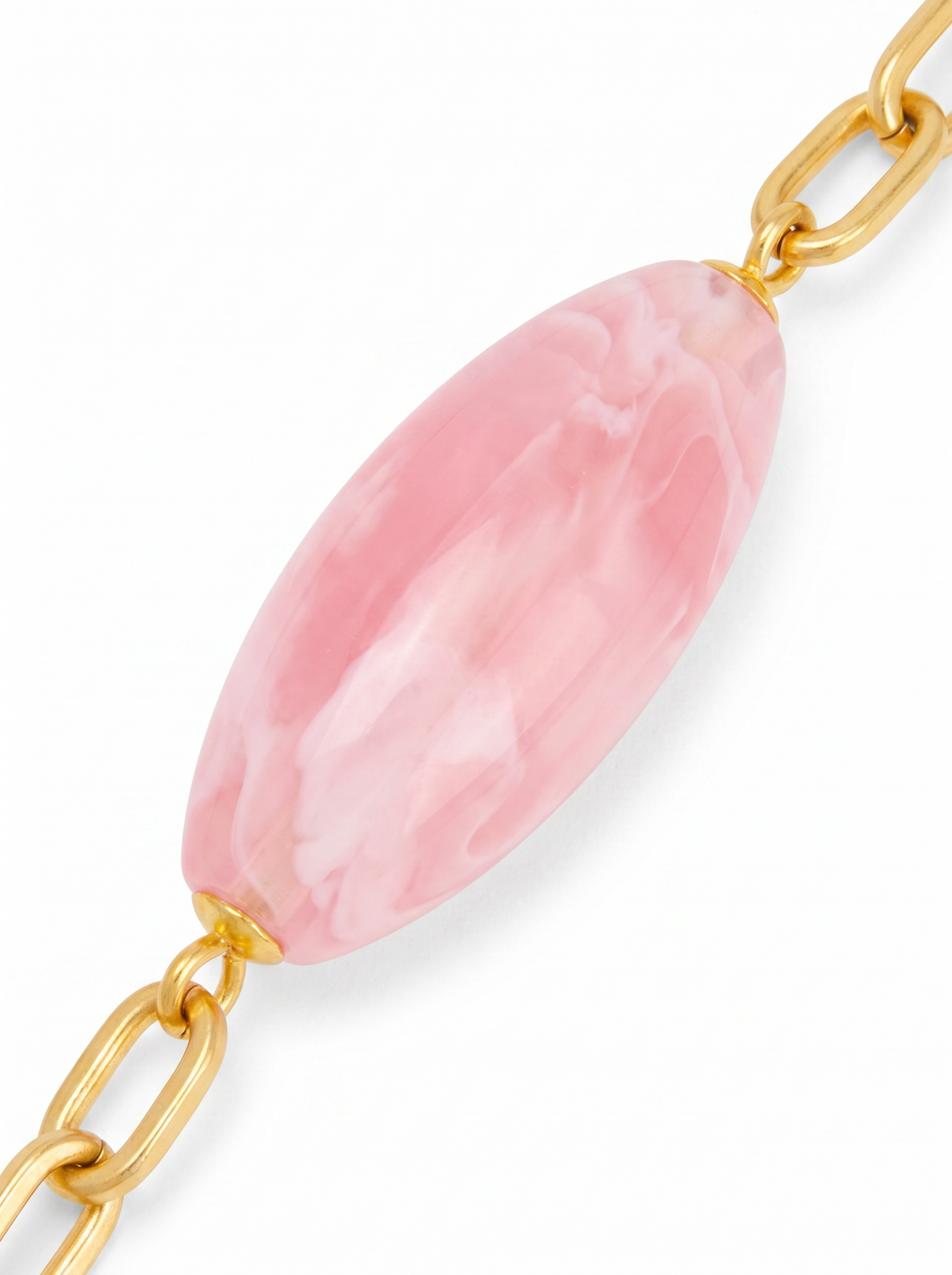 Glossy Resin Long Necklace