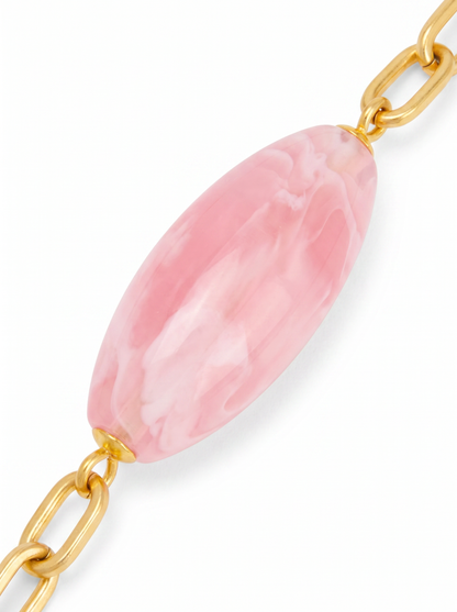 Glossy Resin Long Necklace
