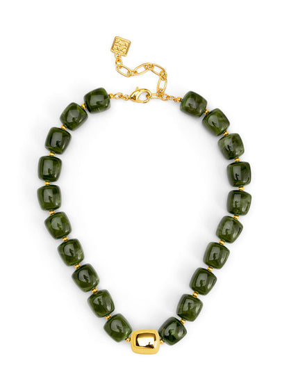 Tessa Puffy Square Short Necklace