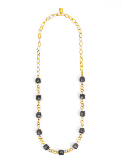 Tessa Puffy Square Long Necklace