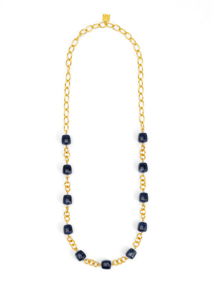 Tessa Puffy Square Long Necklace