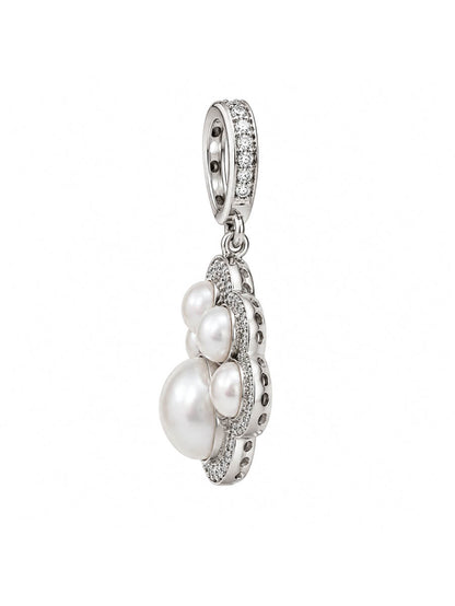 Pearl Paw Pendant Necklace