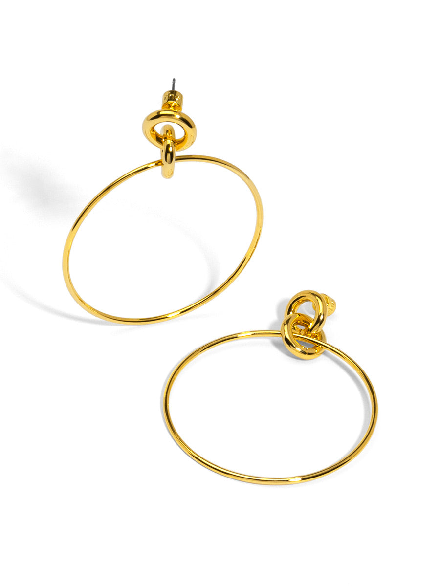 Front Facing Triple Loop Drop Earring