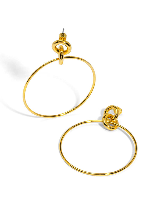 Front Facing Triple Loop Drop Earring