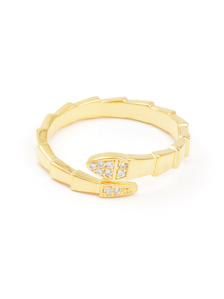 Bright-Eyed Snake Ring