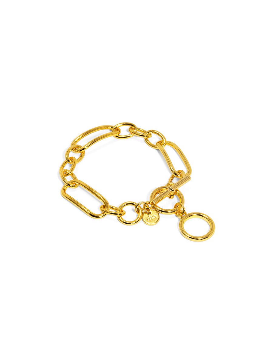 Mixed Chain Toggle Bracelet