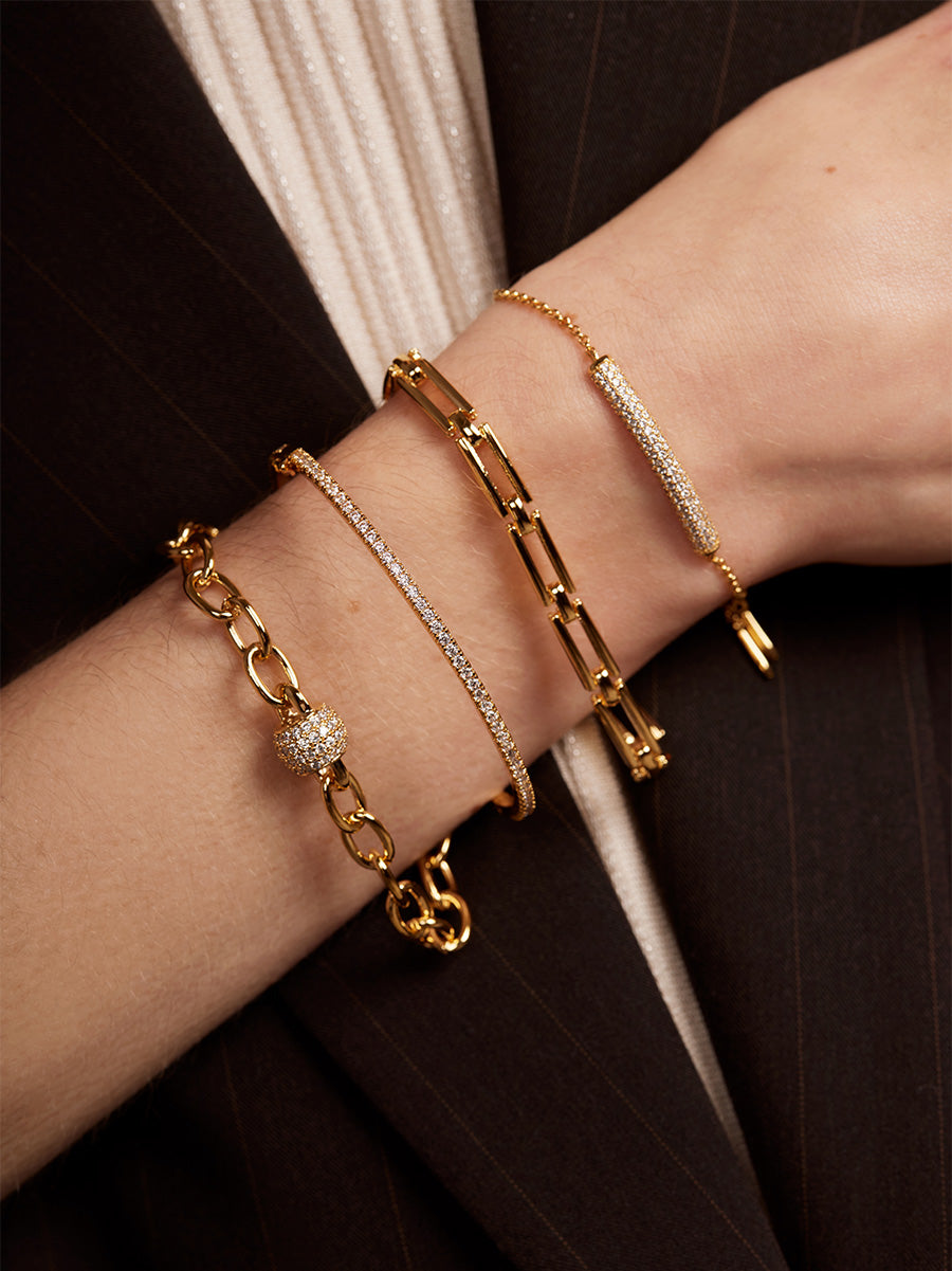 Pavé Slim Bangle