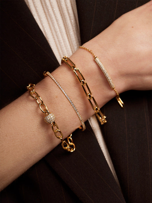 Pavé Slim Bangle