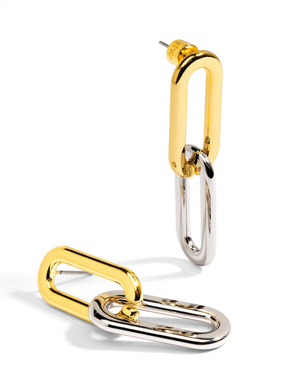 Cable Link Drop Earrings
