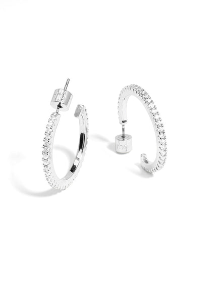 Small Pav≈Ω Hoop Earring