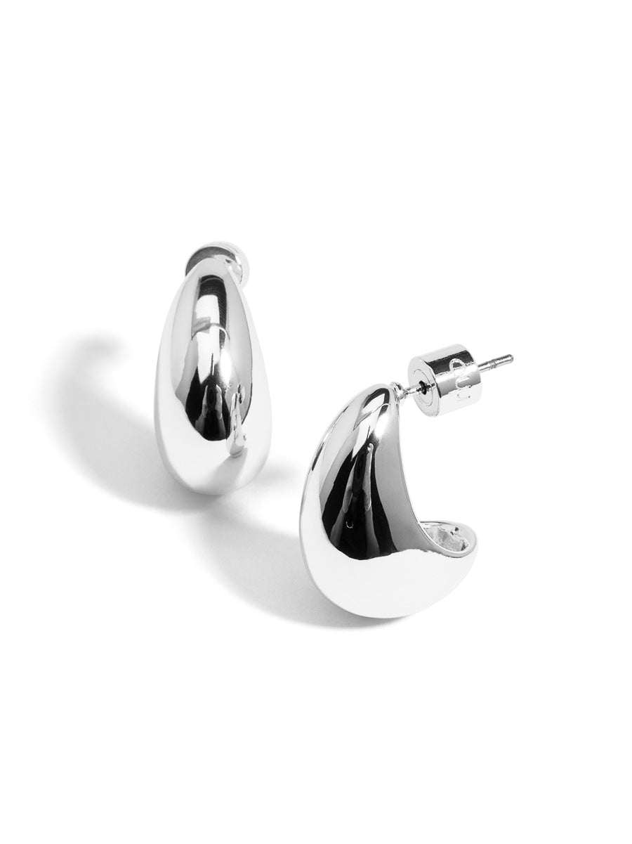 Crescent Shaped Stud Earring