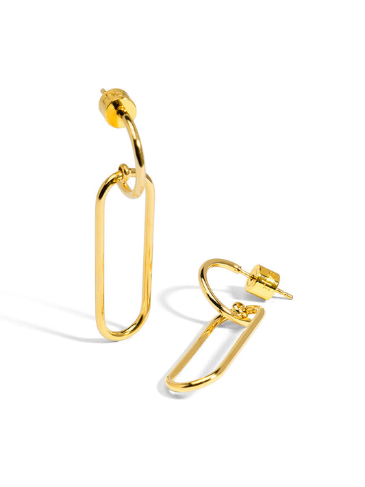 Paperclip Drop Earring