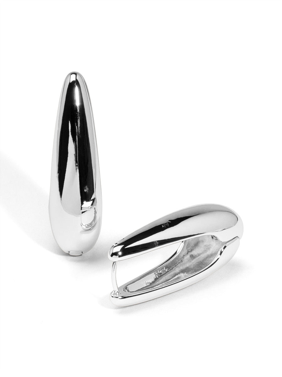 Mega Teardrop Hoop Earring