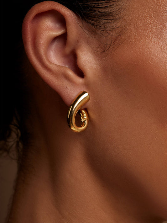 Harp Hoop Earring