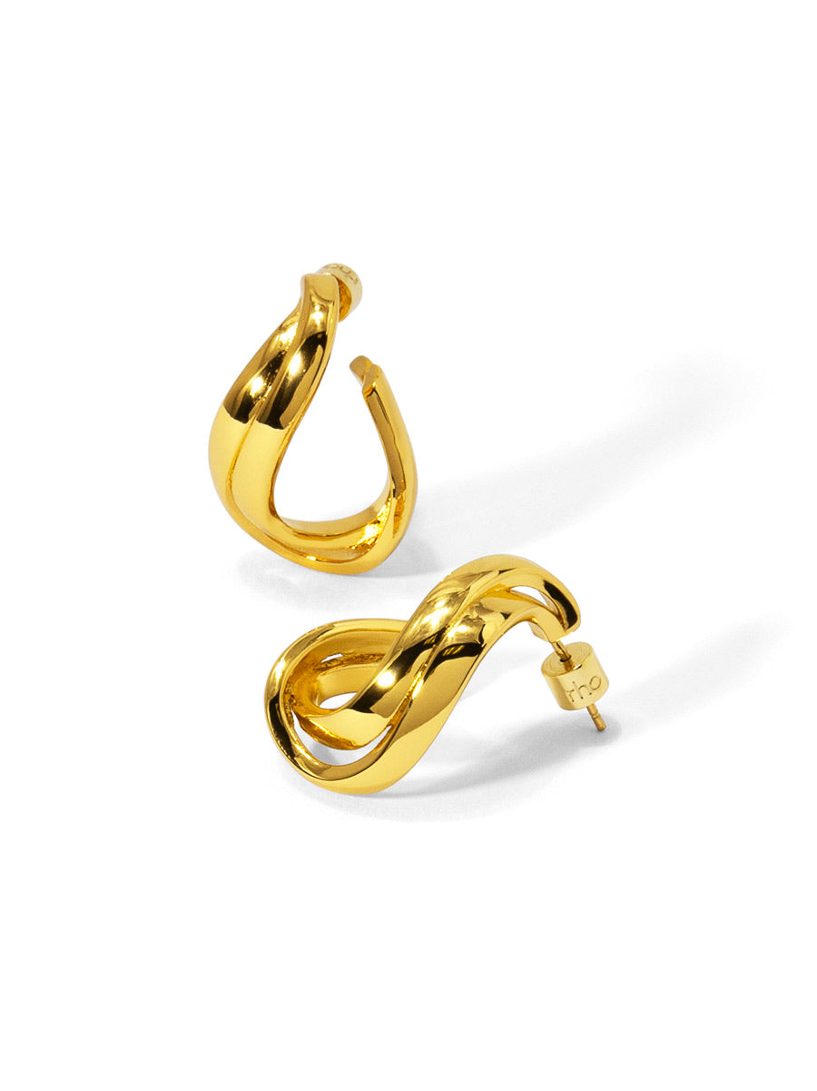 Twisted Open Hoop Earring