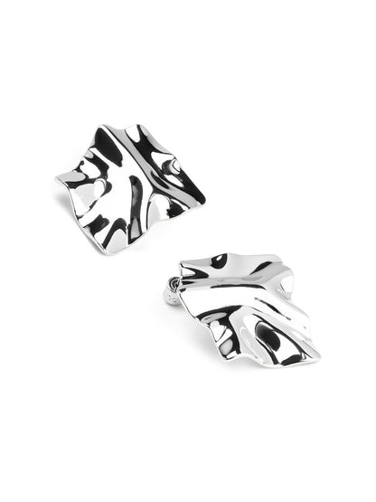 Molten Fold Stud Earring