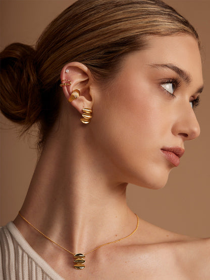 Beaded Bar Ear Cuff