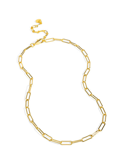 Slim Paperclip Collar Necklace
