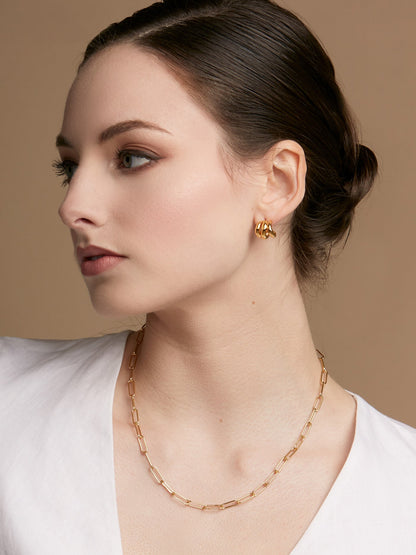 Slim Paperclip Collar Necklace