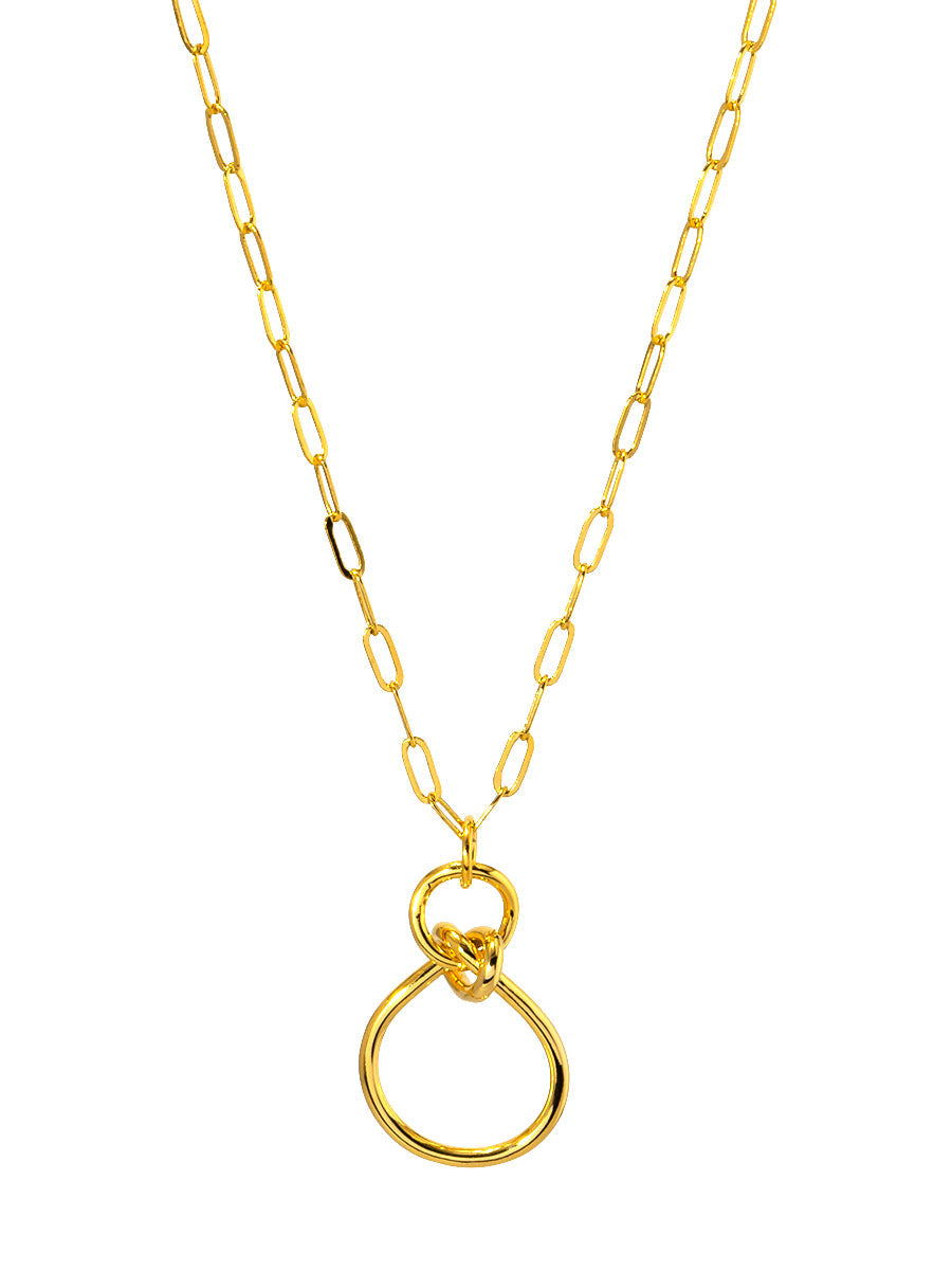 Knotted Charm Pendant Necklace