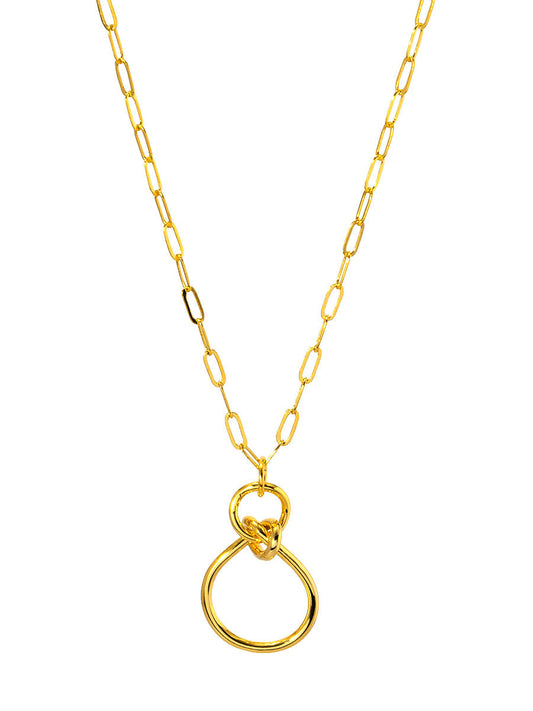 Knotted Charm Pendant Necklace