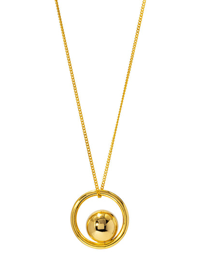 Ball Ring Charm Pendant Necklace