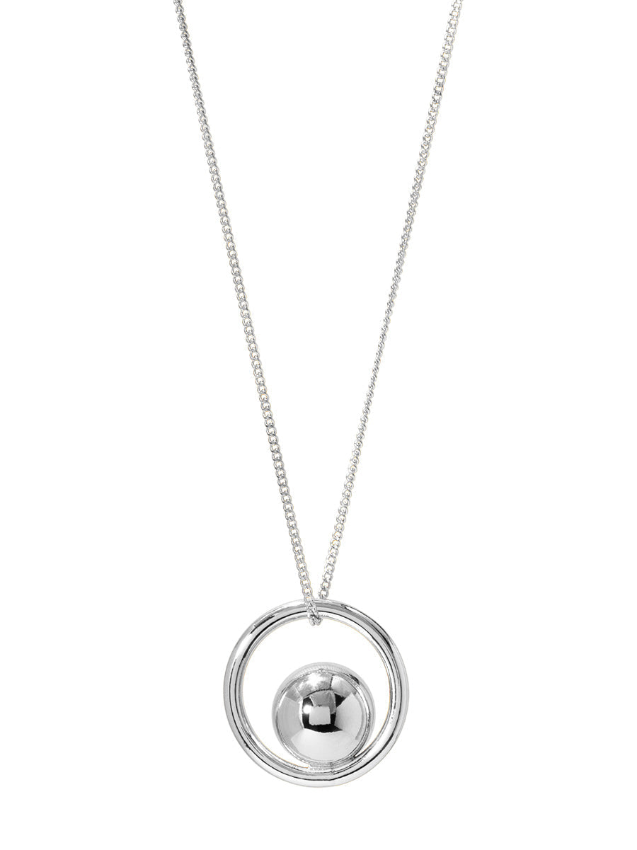 Ball Ring Charm Pendant Necklace
