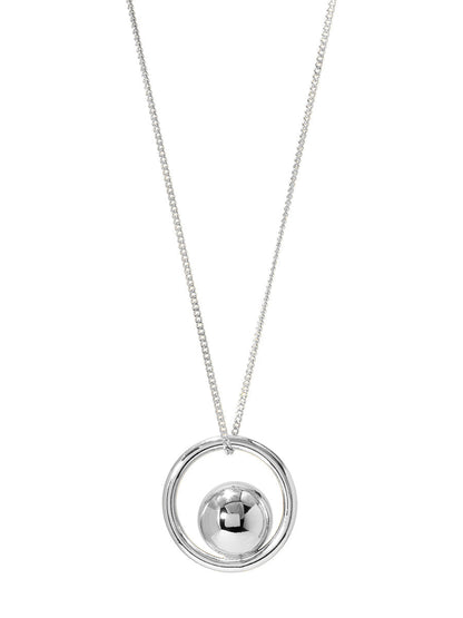 Ball Ring Charm Pendant Necklace