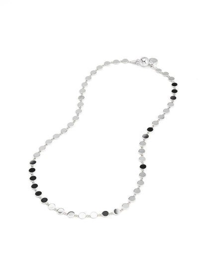 Dot Disc Chain Magnet Short Necklace