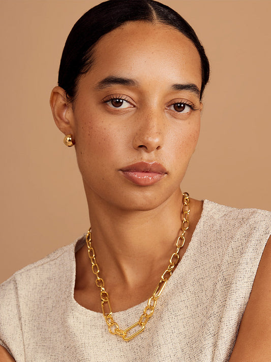 Mixed Chain Chunky Necklace