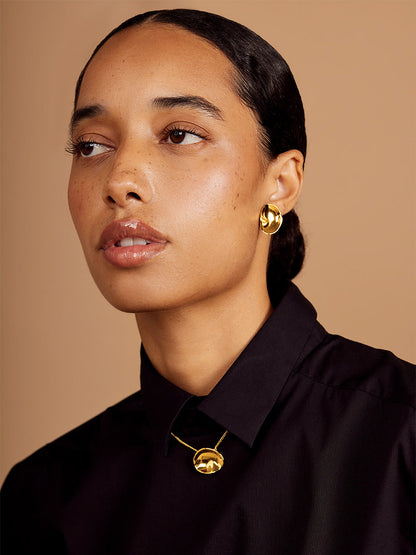 Molten Pendant Short Necklace