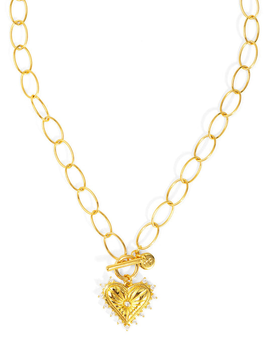 Radiant Heart Pendant Necklace