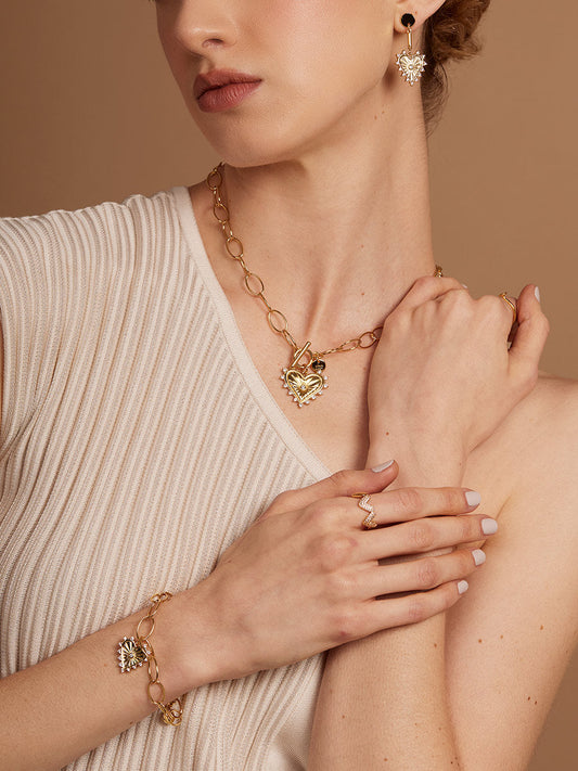 Radiant Heart Pendant Necklace