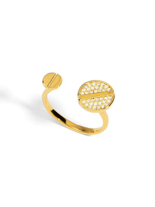 Pav√© Nail Adjustable Ring