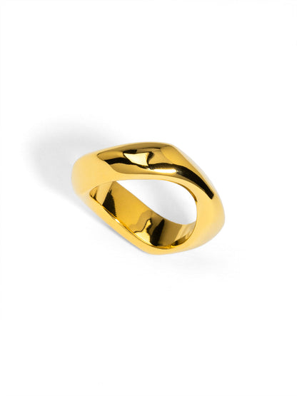 Sculptural Wave Ring