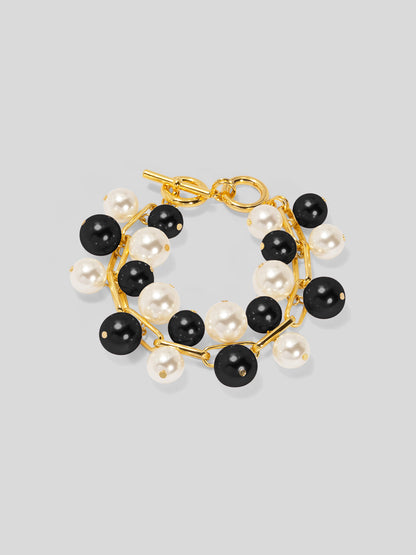 Pearl and Chain Bracelet
