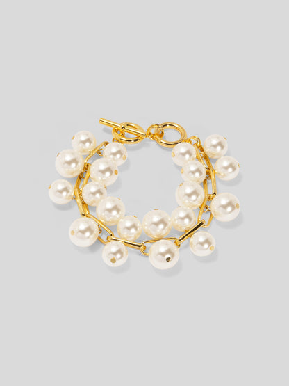 Pearl and Chain Bracelet