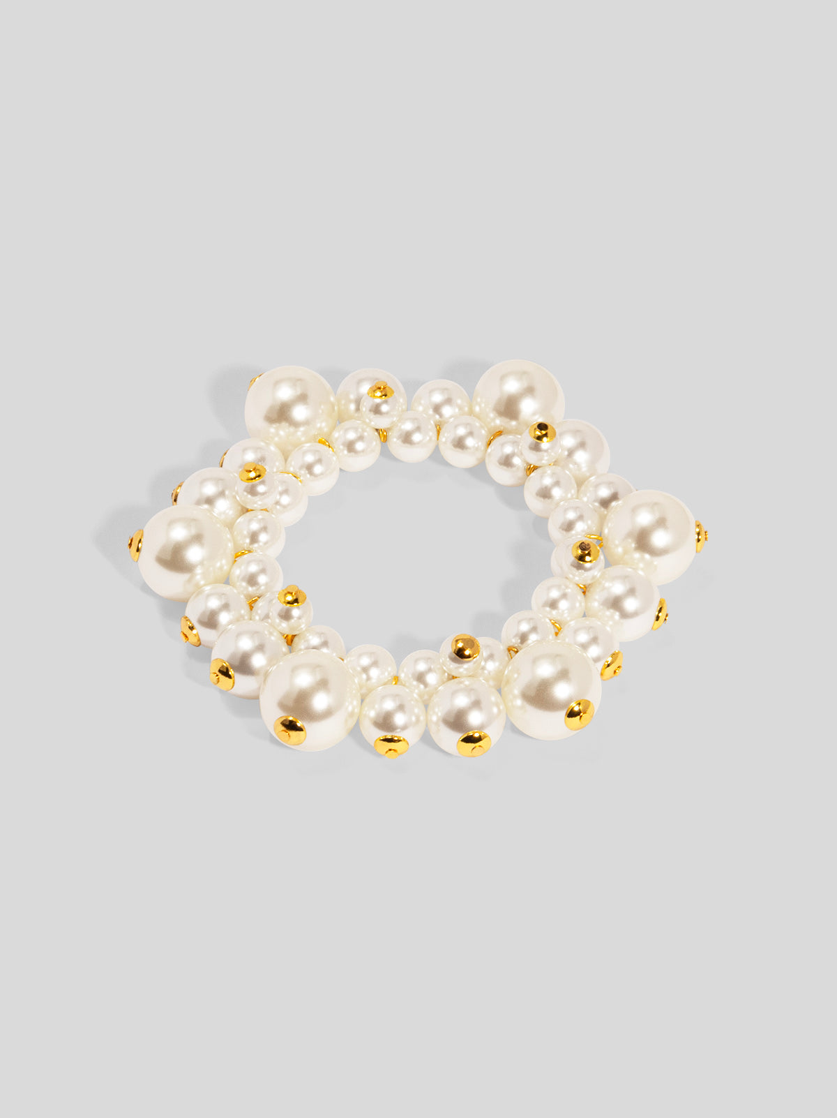 Chunky Pearl Cluster Stretch Bracelet
