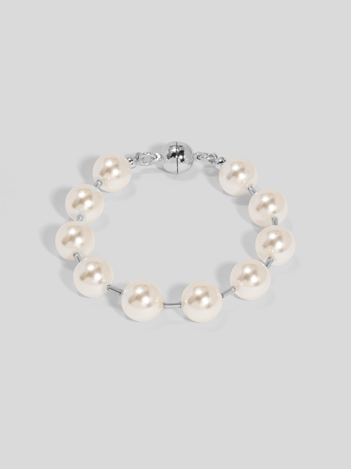 Pearl Beaded Bracelet with Tube Spacers